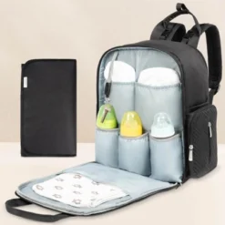 KeaBabies Bree Diaper Bag Backpack, Waterproof Baby Diaper Bags With Changing Pad, Girl, Boy, 2 Kids Travel Essentials (Charcoal) -Baby Products Store GUEST 038395ce 70f4 4882 b923 ab7ad468b70a