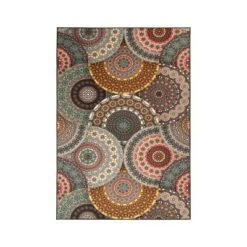 Bohemian Medallion Non-Slip Washable Indoor/ Outdoor Area Rug By Blue Nile Mills -Baby Products Store GUEST 04159cc7 35b8 42a6 a963 4f25f9051289