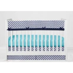 Bacati - Liam Aqua Orange Navy 6 Pc Crib Bedding Set With Long Rail Guard Cover 18 Bacati - Liam Aqua Orange Navy 6 Pc Crib Bedding Set With Long Rail Guard Cover -Baby Products Store GUEST 09db98cb 1aa6 4820 a870 a7903495235d