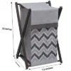 Bacati - Ikat Zigzag Gray Laundry Hamper With Wooden Frame 2 Bacati - Ikat Zigzag Gray Laundry Hamper With Wooden Frame -Baby Products Store GUEST 0bd9d3cb 032d 4fac 8d96 e5f4a7a7ef2e