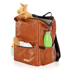 Hannah & Sophia Soho Large Traverse Baby Diaper Bag Backpack In Cognac, Water Resistant Changing Pad & Mini Mom Tote Included, Brown -Baby Products Store GUEST 0e4178a8 714d 40fe bc96 8804bad8b482