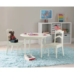 3pc Londyn Table And Chairs Set White - Powell -Baby Products Store GUEST 109b738b 5584 48fd 9863 686a09bf48c2