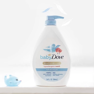 Baby Dove Rich Moisture Hypoallergenic Body Wash - 34 Fl Oz 6 Baby Dove Rich Moisture Hypoallergenic Body Wash - 34 Fl Oz - Image 4
