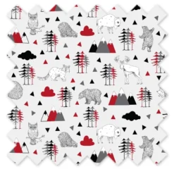 Bacati - Woodlands Red Black Gray 3 Pc Cotton Toddler Bed Sheet Set -Baby Products Store GUEST 14861a40 44f0 4b94 a574 fdfb4d84ce96