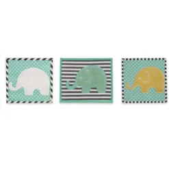 Bacati - Elephants Mint/Yellow/Gray 10 Pc Crib Bedding Set With Long Rail Guard Cover -Baby Products Store GUEST 14ece2a3 4885 444f 97e2 fb8f1f03e255