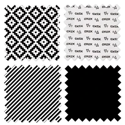 Bacati - Love Black/White Diamond Plush Changing Pad Cover 10 Bacati - Love Black/White Diamond Plush Changing Pad Cover - Image 8