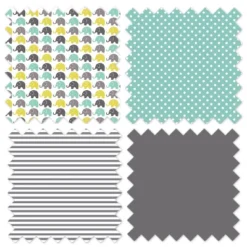 Bacati - Elephants Mint Yellow Gray 3 Pc Toddler Bed Sheet Set -Baby Products Store GUEST 18716541 19f4 4ed9 868d 851f40fb2f5e