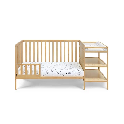 Suite Bebe Palmer 3-in-1 Convertible Island Crib And Changer Combo - Natural 4 Suite Bebe Palmer 3-in-1 Convertible Island Crib And Changer Combo - Natural - Image 2
