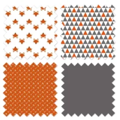 Bacati - Foxes Orange Gray 3 Pc Toddler Bed Sheet Set -Baby Products Store GUEST 1aa203ae 91df 4120 9123 a0c74b28dcd8