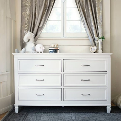 Namesake Darlington 6-Drawer Assembled Dresser - Warm White 3 Namesake Darlington 6-Drawer Assembled Dresser - Warm White