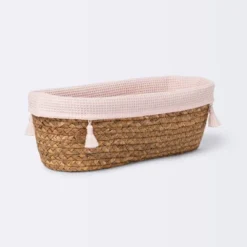 Natural Weave Oval Storage Bin With Waffle Weave Liner - Cloud Island™ -Baby Products Store GUEST 1e6641ca 4f0e 49c7 9393 e36b79ebf5a7