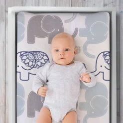 The Peanutshell Little Peanut Changing Pad Cover - Navy