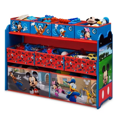 Delta Children Disney Mickey Mouse Deluxe 9 Bin Design And Store Toy Organizer 5 Delta Children Disney Mickey Mouse Deluxe 9 Bin Design And Store Toy Organizer - Image 3