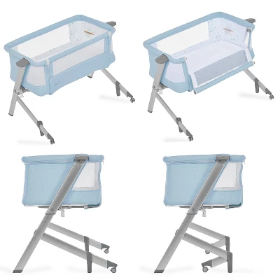 Dream On Me Skylar Bassinet And Bedside Sleeper - Blue 5 Dream On Me Skylar Bassinet And Bedside Sleeper - Blue - Image 3