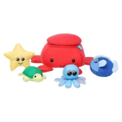 Manhattan Toy Neoprene Crab 5 Piece Floating Spill N Fill Bath Toy With Quick Dry Sponges And Squirt Toy -Baby Products Store GUEST 27c33aaa f362 483f 9ad8 a56490398ba7