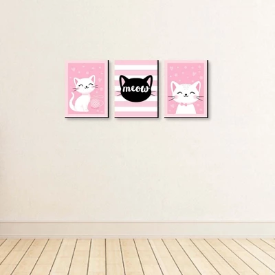 Big Dot Of Happiness Purr-fect Kitty Cat - Kitten Meow Nursery Wall Art And Kids Room Decorations - Gift Ideas - 7.5 X 10 Inches - Set Of 3 Prints 4 Big Dot Of Happiness Purr-fect Kitty Cat - Kitten Meow Nursery Wall Art And Kids Room Decorations - Gift Ideas - 7.5 X 10 Inches - Set Of 3 Prints - Image 2