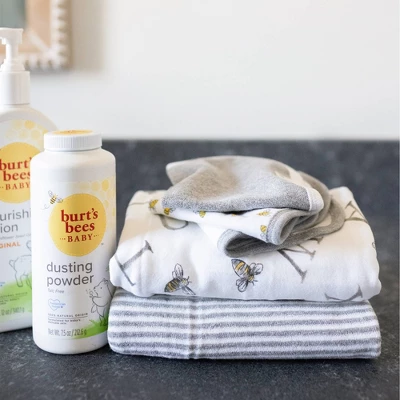 Burt's Bees Baby Burt's Bees Baby® Set Of 2 A-Bee-C Hooded Towels - Gray 4 Burt's Bees Baby Burt's Bees Baby® Set Of 2 A-Bee-C Hooded Towels - Gray - Image 2
