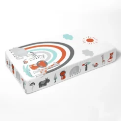 Bacati - Jungle Safari Aqua Orange Gray 10 Pc Crib Bedding Set With Long Rail Guard Cover -Baby Products Store GUEST 39c57636 48fe 4506 a321 363ae52a0bd2