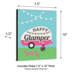 Big Dot Of Happiness Let's Go Glamping - Nursery Wall Art, Kids Room Decor & Camping Home Decorations - Gift Ideas -7.5 X 10 Inches - Set Of 3 Prints -Baby Products Store GUEST 3c25ffec af89 4335 9587 73aef50de176