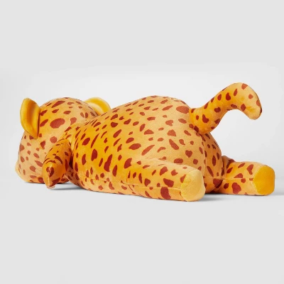 Cheetah Weighted Plush Kids' Throw Pillow Yellow - Pillowfort™ 2 Cheetah Weighted Plush Kids' Throw Pillow Yellow - Pillowfort™