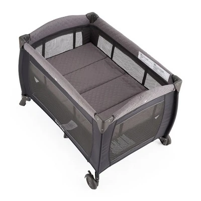 Pamo Babe Foldable Portable Nursery Center Foldable Bassinet Play Yard Crib Sleeper With 2 Wheels, Changing Table, And Carry Bag, Gray 5 Pamo Babe Foldable Portable Nursery Center Foldable Bassinet Play Yard Crib Sleeper With 2 Wheels, Changing Table, And Carry Bag, Gray - Image 3