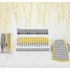Bacati - Ikat Dots Giraffe Yellow Grey Muslin Neutral 8 Pc Crib Set With Crib Rail Guard -Baby Products Store GUEST 48ebaeb3 48b3 4c47 8877 d39da6e38eda