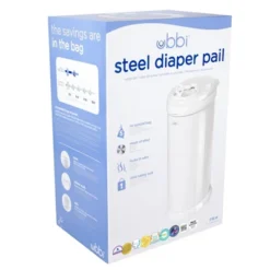 Ubbi® Ubbi Steel Diaper Pail - White