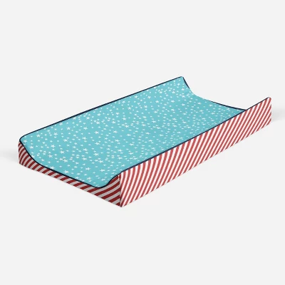 Bacati - Space Multicolor Boys Cotton Blue Stars Changing Pad Cover 8 Bacati - Space Multicolor Boys Cotton Blue Stars Changing Pad Cover - Image 6
