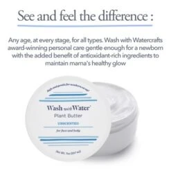Wash With Water Plant Body Butter (Unscented), Vegan Healing Ointment Cream For Dry & Sensitive Skin, 7 Oz Tub -Baby Products Store GUEST 510119c9 524f 4d5e 93a0 9f7b10d0ce5e