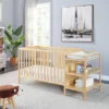 Suite Bebe Palmer 3-in-1 Convertible Island Crib And Changer Combo - Natural