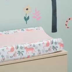 Lambs & Ivy Enchanted Safari Animals Pink/White Jungle Changing Pad Cover -Baby Products Store GUEST 5d8bd24c 8c0d 4d2b b034 0fd86218e27c
