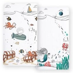 JumpOff Jo - 2 Pack Fitted Crib Sheets, Super Soft 100% Cotton Sheets For Standard Crib Mattresses And Toddler Beds, 28 In. X 52 In -Baby Products Store GUEST 5e87d441 ff3d 46b2 842a 0f33ed94af4d