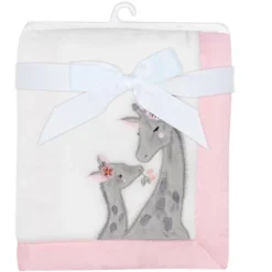 Lambs & Ivy Giraffe And A Half Soft White Fleece Appliqued Baby Blanket -Baby Products Store GUEST 613c55a4 79de 427f ab17 df9f88fb5b77