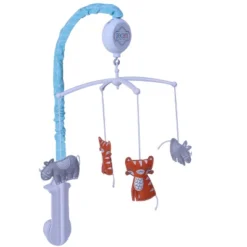 Bacati - Jungle Safari Aqua Orange Gray 10 Pc Crib Bedding Set With Long Rail Guard Cover -Baby Products Store GUEST 63341a1c 7b74 4f07 8f4a de5449323e5a