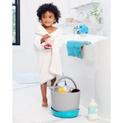 Skip Hop Moby Stowaway Bath Toy Bucket - Gray -Baby Products Store GUEST 63ee562e ee5d 4f76 8066 d96ea43a28e1