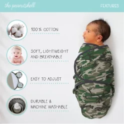 The Peanutshell Camo Elephant Swaddle Wrap For Newborn, Infant - 3-Pack -Baby Products Store GUEST 6578de12 9e29 4a1e 9b9c 973705876474