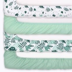 The Peanutshell Fitted Crib Sheets - Green Botanical Leaf - 4pk -Baby Products Store GUEST 6b23f278 b7da 453a b4e9 71ea8826866a