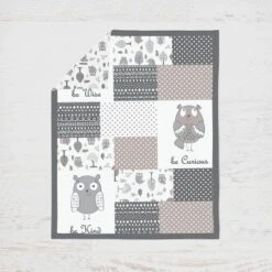 Bacati - Owls In The Woods Beige/Gray 10 Pc Crib Bedding Set With 2 Crib Fitted Sheets -Baby Products Store GUEST 6f3a618a 2498 4a04 ae05 4d0d5f885f69