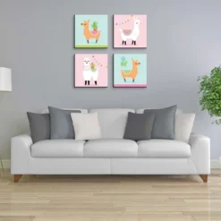 Big Dot Of Happiness Whole Llama Fun - Kids Room, Nursery Decor And Home Decor - 11 X 11 Inches Nursery Wall Art - Set Of 4 Prints For Baby's Room -Baby Products Store GUEST 7360140a 123d 4e2b bab3 c9603e5eb4f3