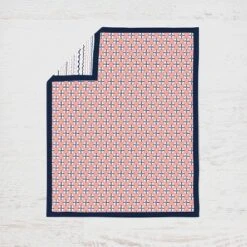 Bacati - Olivia Coral Navy 6 Pc Crib Bedding Set With Long Rail Guard Cover -Baby Products Store GUEST 74bc68dd 19c1 4b9a 93d9 c13eed3b501f