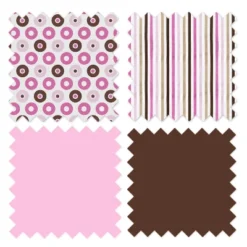 Bacati - Mod Dots Stripes Pink Fuschia Beige Chocolate 3 Pc Crib Bedding Set -Baby Products Store GUEST 779f7bc1 5a10 4b07 be72 77fa5c0e1f35