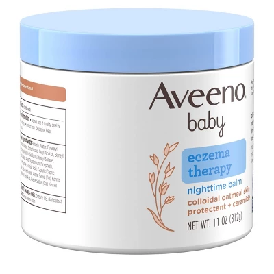 Aveeno Baby Eczema Therapy Nighttime Moisturizing Balm, Soothes & Relieves Dry, Itchy Skin -11oz 5 Aveeno Baby Eczema Therapy Nighttime Moisturizing Balm, Soothes & Relieves Dry, Itchy Skin -11oz - Image 3