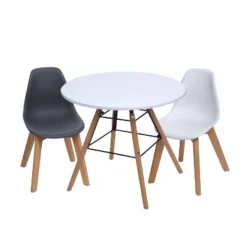 3pc Modern Kids' Round Table And Chair Set - Gift Mark -Baby Products Store GUEST 7da3cabe 46e5 48d1 a945 b8787e7812f7