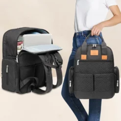 KeaBabies Bree Diaper Bag Backpack, Waterproof Baby Diaper Bags With Changing Pad, Girl, Boy, 2 Kids Travel Essentials (Charcoal) -Baby Products Store GUEST 7e1dd446 0d51 4aaa 8bc2 e13ceb673ccf