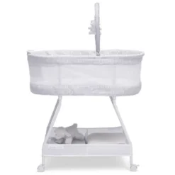 Delta Children Curve Bassinet - White And Gray -Baby Products Store GUEST 7e769cb0 3c30 4933 9c4e f931c578d709
