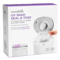 Munchkin UV Snap, Seal & Toss Diaper Pail Refill Bags - 20pk -Baby Products Store GUEST 7ea26b08 72b1 4bd3 9506 587a1517ca34
