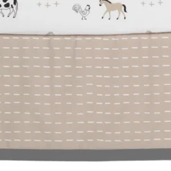 Lambs & Ivy Baby Farm Animals 5-Piece White/Taupe Baby Crib Bedding Set -Baby Products Store GUEST 8555df3d be4f 4a8d b5db bdb58c32f4e3