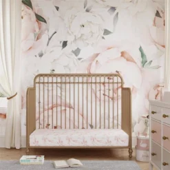 Room & Joy Luna 3-in-1 Convertible Metal Crib JMPA Certified - Gold -Baby Products Store GUEST 86787acb 4cff 4dd2 a852 540cf72b716b