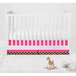 Bacati - Ladybugs Pink Chocolate 6 Pc Crib Bedding Set With Long Rail Guard Cover -Baby Products Store GUEST 86a25a2e 859d 486f 920d 2d8a1621e1ac