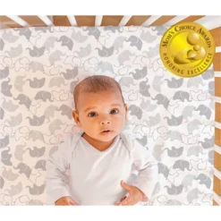 The Peanutshell Fitted Crib Sheets - Gray Elephant Walk - 2pk -Baby Products Store GUEST 875139c1 fbc8 4966 bc2f 4cd010de82bb